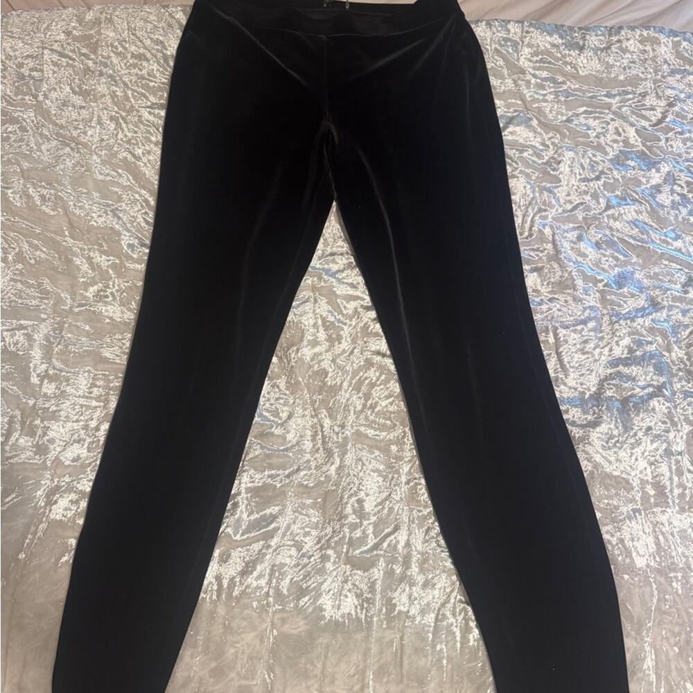Express Black Velvet Leggings